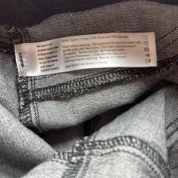 Eileen Fisher Pull on Black Jeggins Organic Cotton Blend Size Medium EUC Womens - Picture 13 of 14